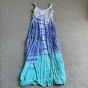 Tie dye maxi dress